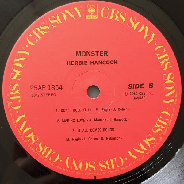 Herbie Hancock : Monster (LP, Album)