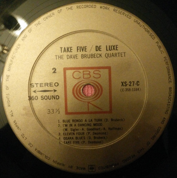 The Dave Brubeck Quartet : Take Five De Luxe (LP, Comp)