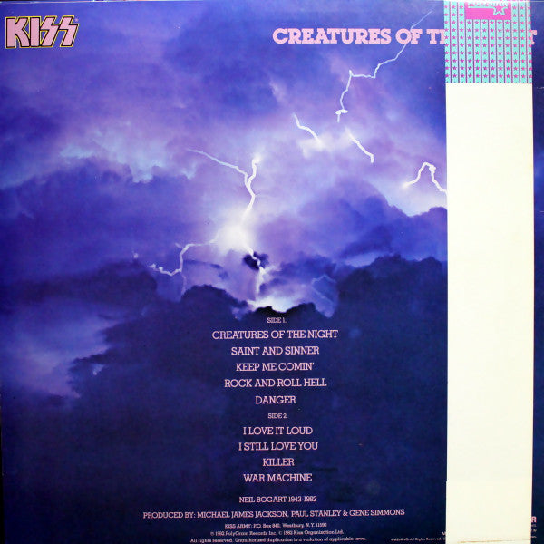 Kiss : Creatures Of The Night (LP, Album)