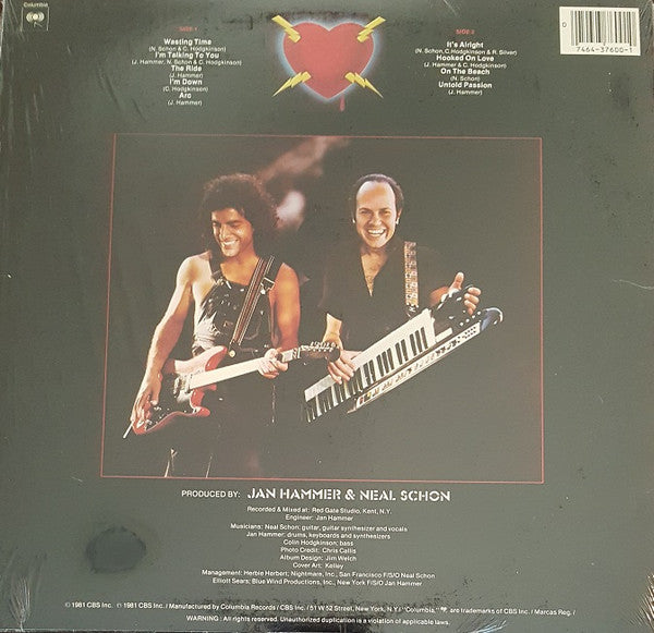 Neal Schon & Jan Hammer* : Untold Passion (LP, Album, San)