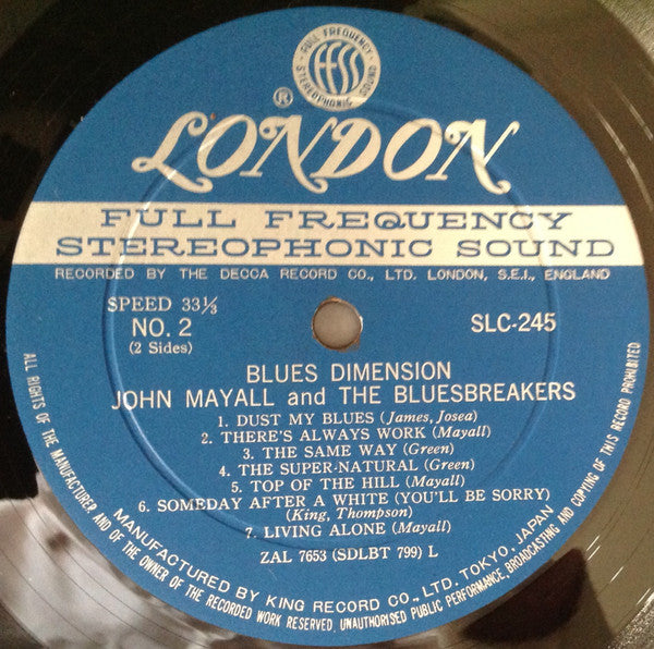 John Mayall And The Bluesbreakers* : Blues Dimension (LP, Album)