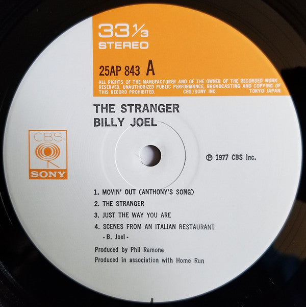 Billy Joel : The Stranger (LP, Album)