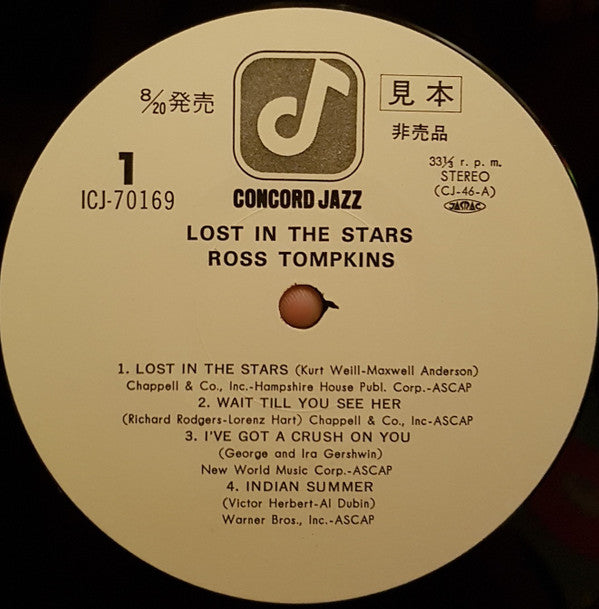 Ross Tompkins : Lost In The Stars (LP, Album, Promo)