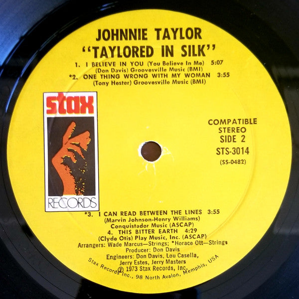 Johnnie Taylor : Taylored In Silk (LP, Album, Mon)
