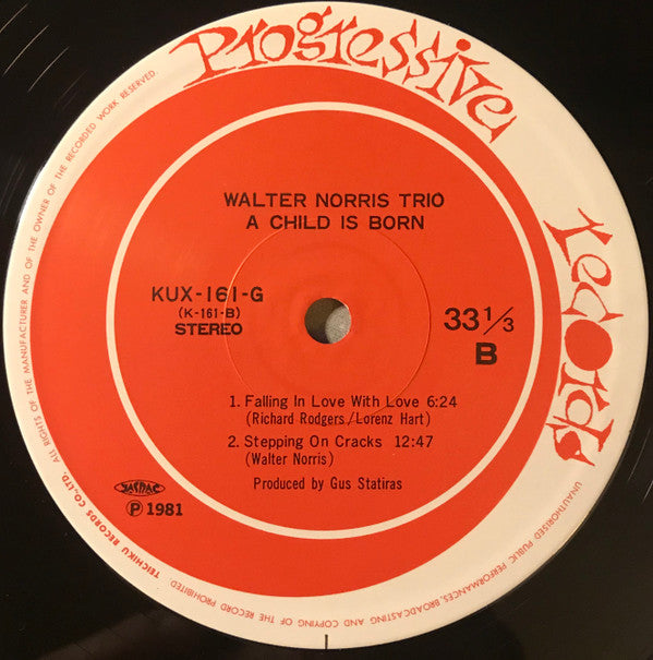 Walter Norris Trio* : A Child is Born (LP, Album)