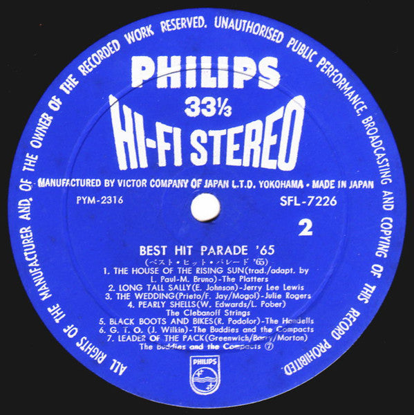 Various : Best Hit Parade '65  (LP, Comp)