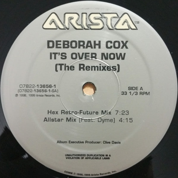Deborah Cox : It's Over Now (The Remixes) (2x12")