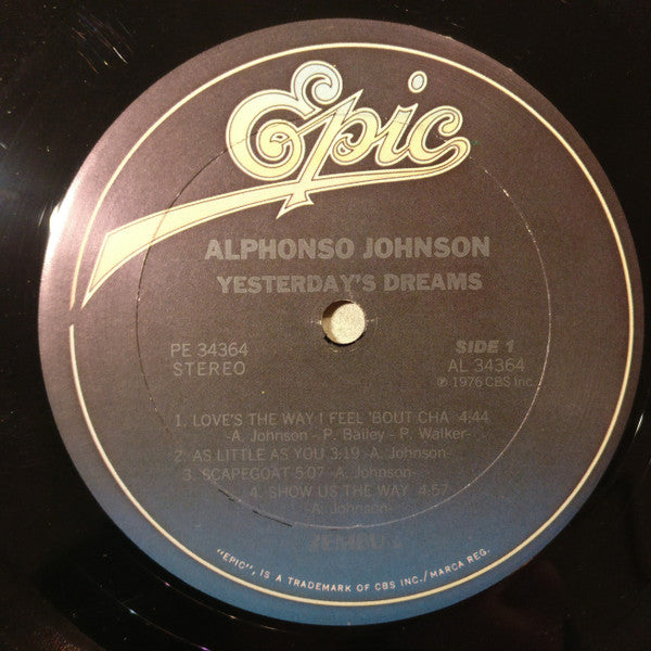 Alphonso Johnson : Yesterday's Dreams (LP, Album, RE)