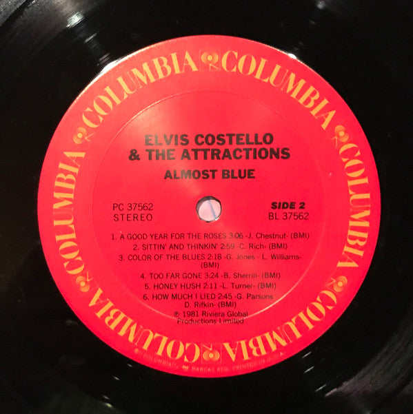 Elvis Costello & The Attractions : Almost Blue (LP, Album, RE)