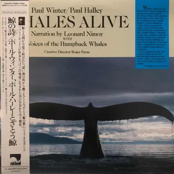 Paul Winter (2) / Paul Halley, Leonard Nimoy : Whales Alive (LP, Album)