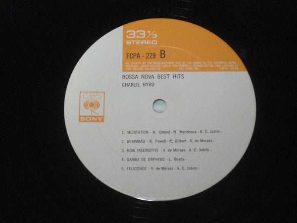 Charlie Byrd : Bossa Nova Best Hits (LP, Comp)