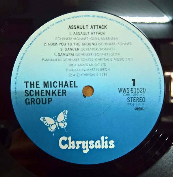 The Michael Schenker Group : Assault Attack (LP, Album, ord)