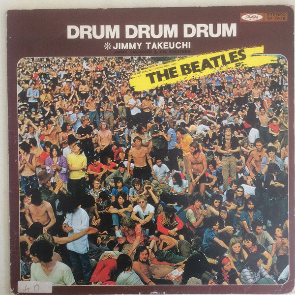 Jimmy Takeuchi & His Exciters : Drum Drum Drum: The Beatles (LP, Album, Red)