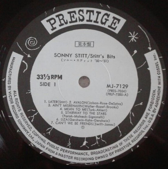 Sonny Stitt : Stitt's Bits, Vol. 1 (LP, Comp, Mono, RE, RM)