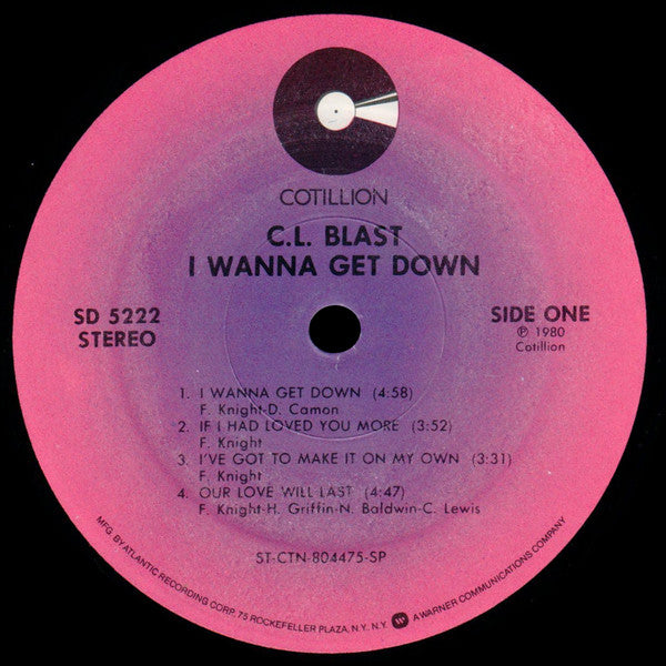 C.L. Blast : I Wanna Get Down (LP, Album)