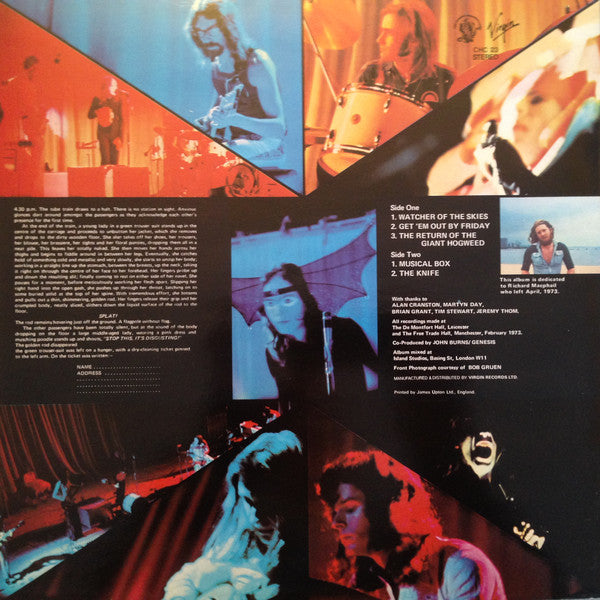 Genesis : Live (LP, Album, RE)