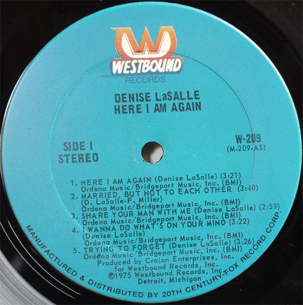 Denise La Salle* : Here I Am Again (LP, Album)