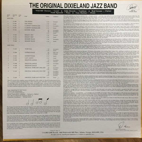 Original Dixieland Jazz Band : 1943 (LP, Mono)