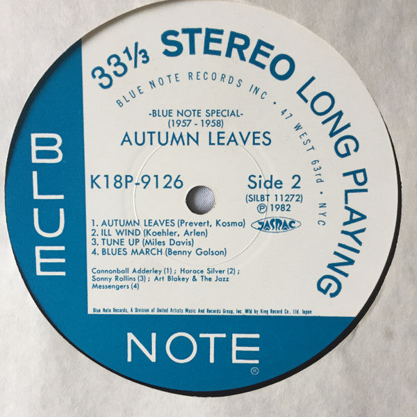 Various : Autumn Leaves - Blue Note Special 1957 - 1958 (LP, Comp, Mono)