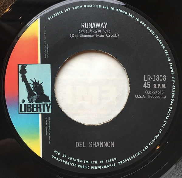 Del Shannon : Runaway (7", Single)
