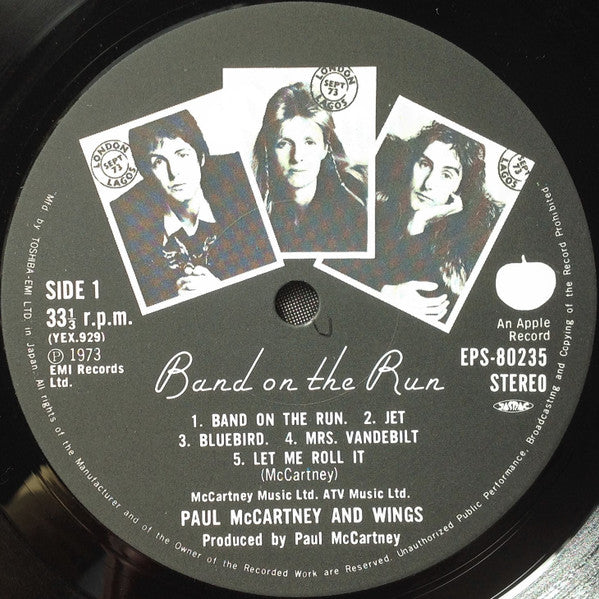 Paul McCartney And Wings* : Band On The Run = バンド・オン・ザ・ラン (LP, Album, RE)