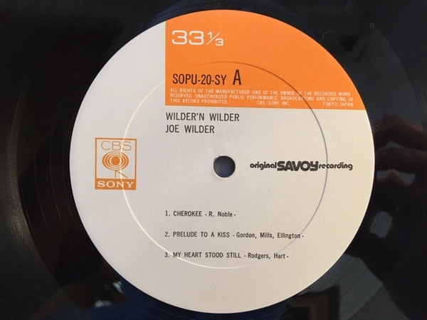 Joe Wilder : Wilder 'N' Wilder (LP, Album, Mono, RE)