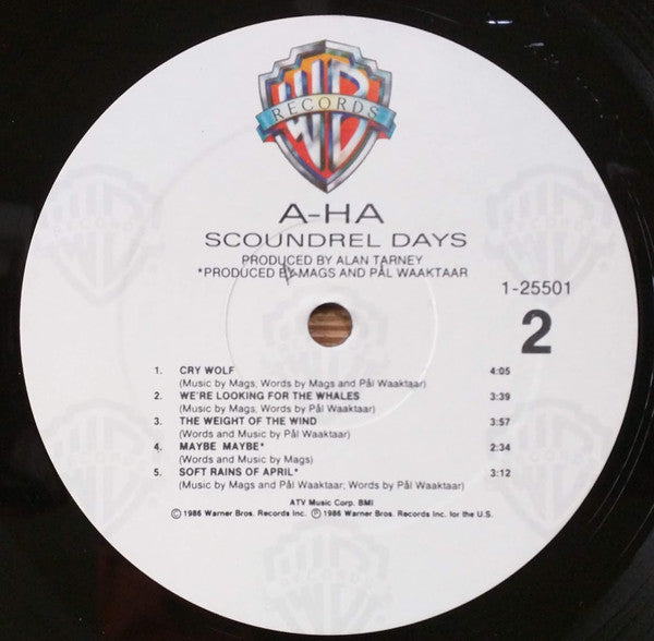 a-ha : Scoundrel Days (LP, Album, All)