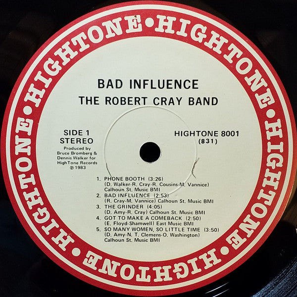 The Robert Cray Band : Bad Influence (LP, Album)
