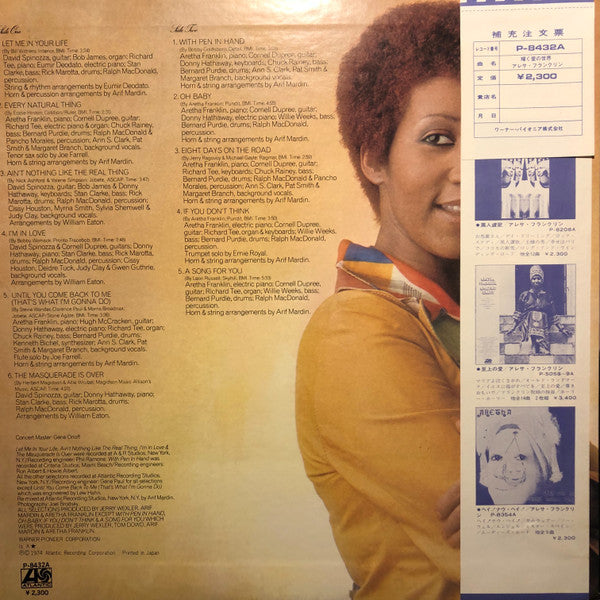 Aretha Franklin : Let Me In Your Life (LP, Album)