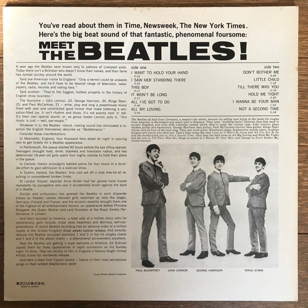 The Beatles = ザ・ビートルズ* : Meet The Beatles! = ミート・ザ・ビートルズ (LP, Album, Promo, RE, Gat)
