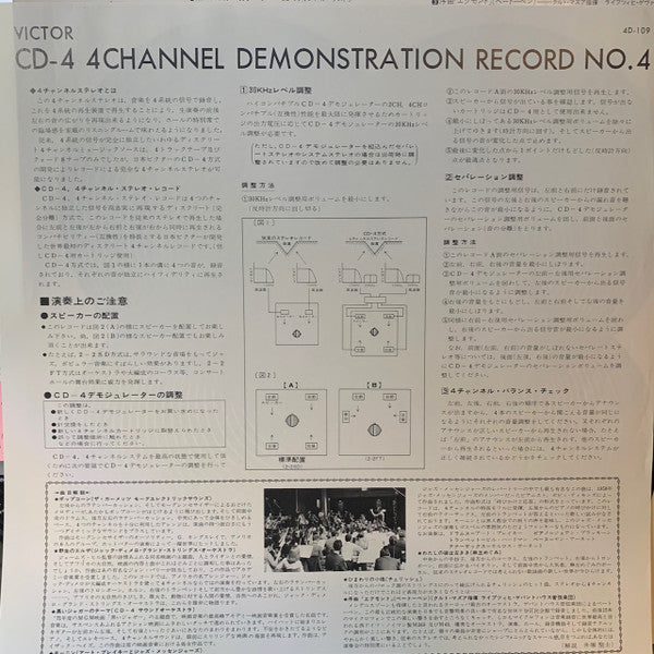Various : 4チャンネル特別視聴用レコード No.4 (LP, Comp, Quad, Promo)