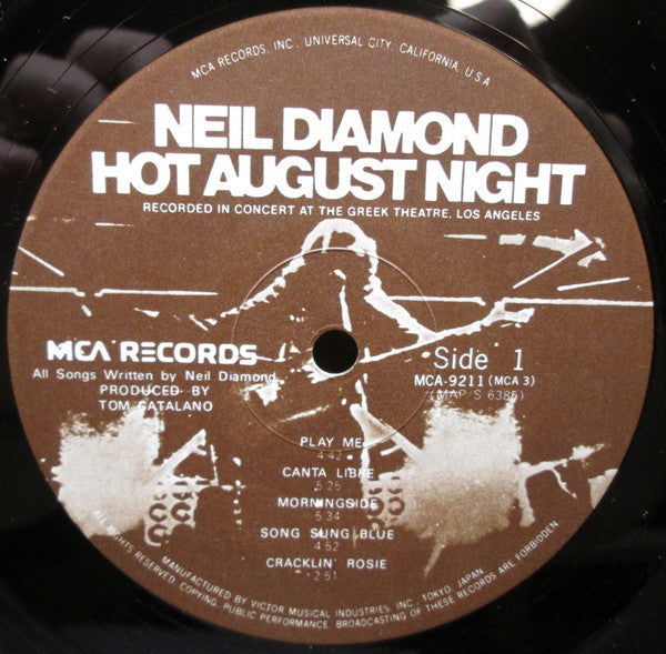 Neil Diamond : Hot August Night (2xLP, Gat)