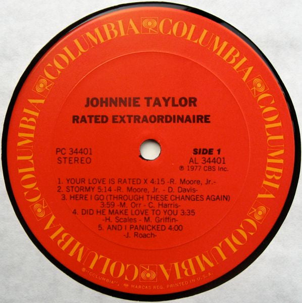 Johnnie Taylor : Rated Extraordinaire (LP, Album, Pit)