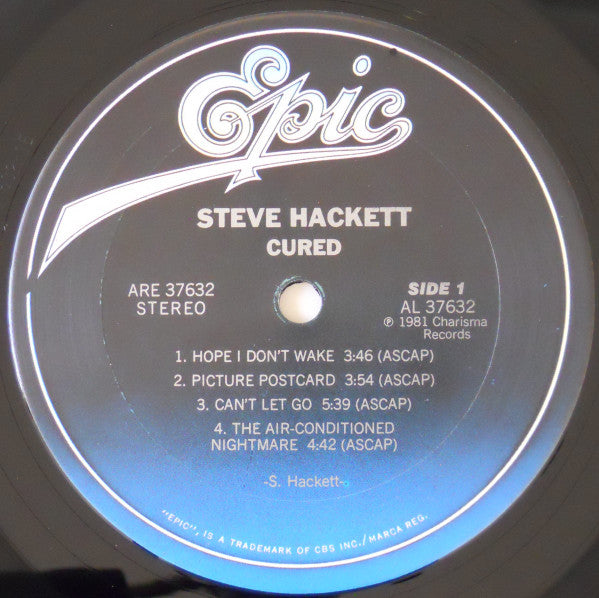Steve Hackett : Cured (LP, Album, San)