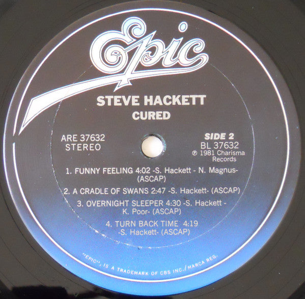 Steve Hackett : Cured (LP, Album, San)
