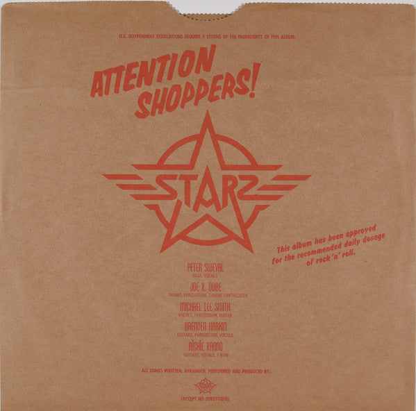 Starz (2) : Attention Shoppers! (LP, Album, Los)