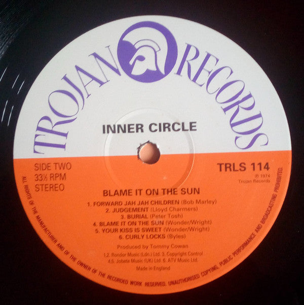 Inner Circle : Blame It On The Sun (LP, Album, RE)