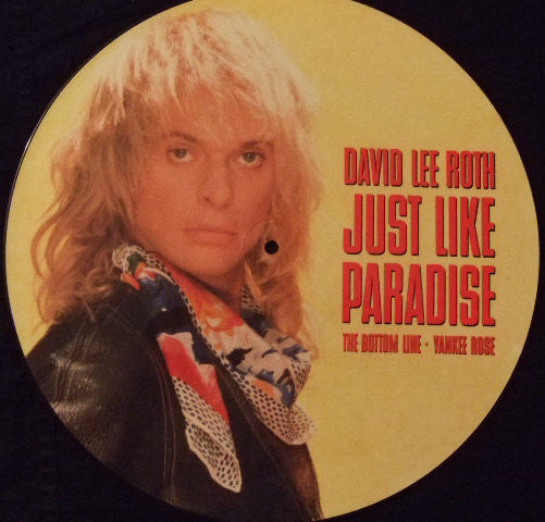 David Lee Roth : Just Like Paradise (12", Maxi, Ltd, Pic)