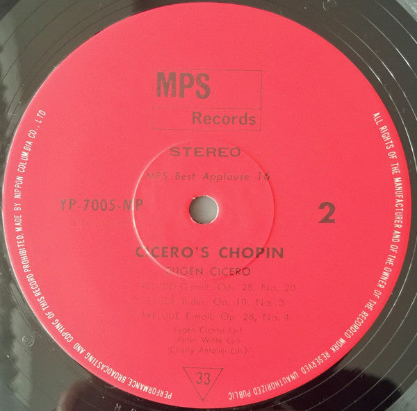 Eugen Cicero : Cicero's Chopin (LP, Gat)