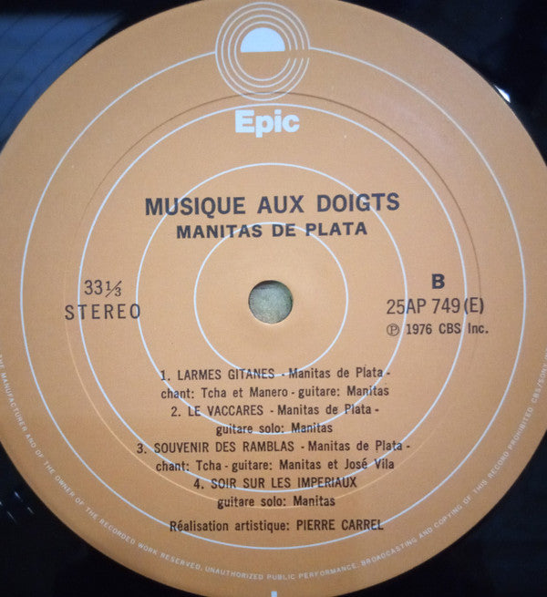 Manitas De Plata : Musique Aux Doigts (LP, Album)