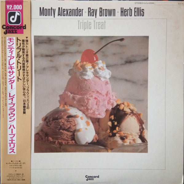 Monty Alexander, Ray Brown, Herb Ellis : Triple Treat (LP, Album, RE)