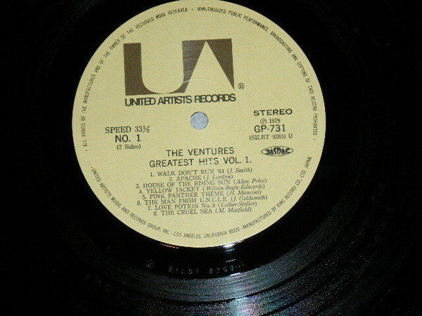 The Ventures : Greatest Hits Vol.1  (LP, Comp)