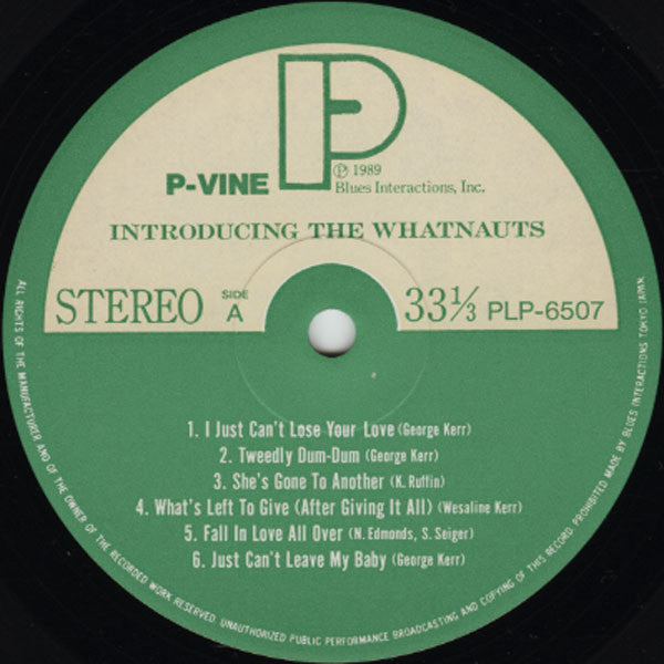 The Whatnauts : Introducing The Whatnauts (LP, Album, RE)