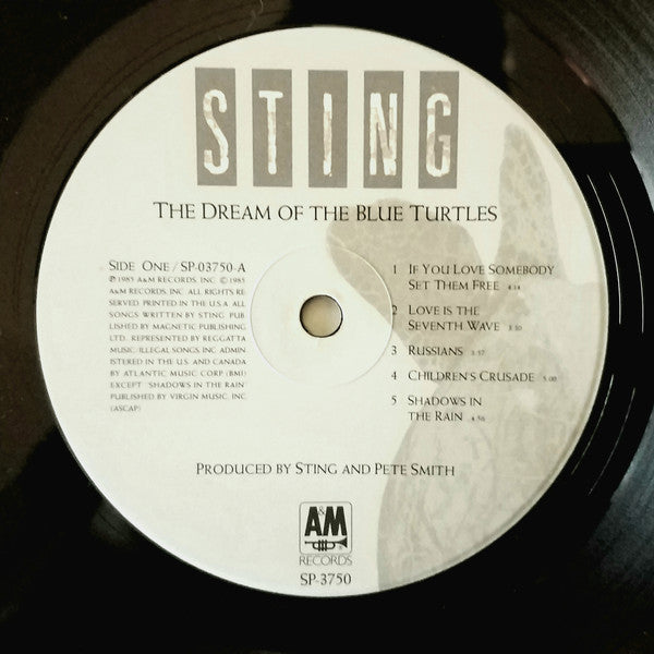 Sting : The Dream Of The Blue Turtles (LP, Album, Ind)