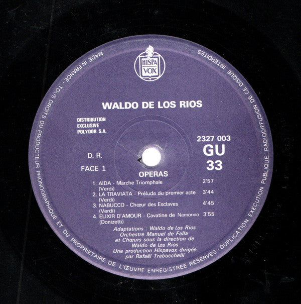 Waldo De Los Rios : Operas (LP)