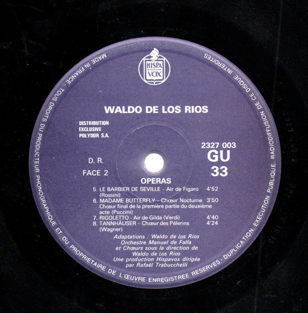 Waldo De Los Rios : Operas (LP)