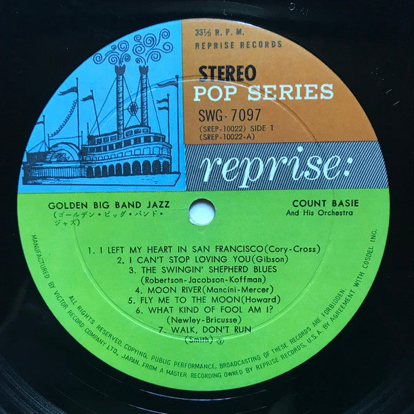 Count Basie : Golden Big Band Jazz (LP, Comp, Ltd)