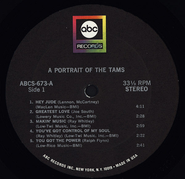 The Tams : A Portrait Of The Tams (LP, Album)