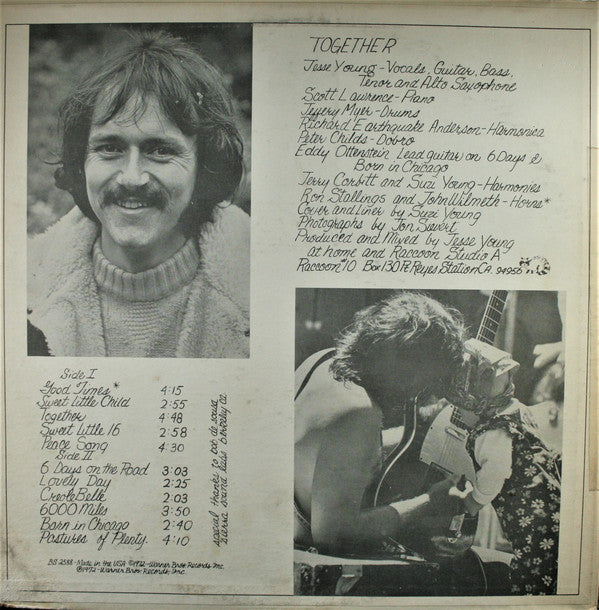 Jesse Colin Young : Together (LP, Album, Ter)