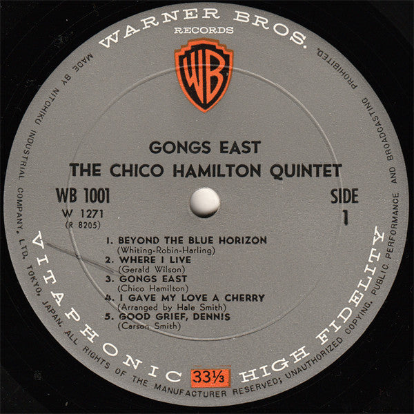 The Chico Hamilton Quintet : Gongs East! (LP, Album, Mono)
